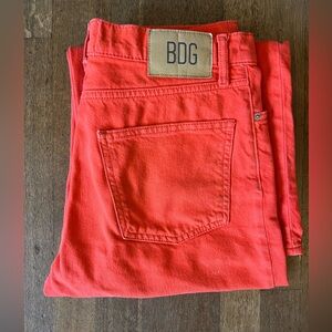Bright Red BDG Jeans